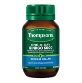 Thompson's One-A-Day Ginkgo Biloba 6000mg 60 Capsules